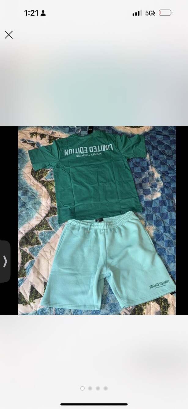 Limited edition tracksuit shorts and shirt set
